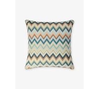 Missoni Home Missoni Home Agadir Zigzag-Pattern Cotton-Blend Cushion 40cm x 40cm Blue Multicolor