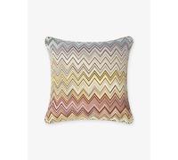 Missoni Home Missoni Home Jarris Zigzag-Pattern Cotton Cushion 40cm x 40cm Beige Multicolor