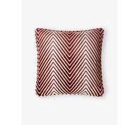 Missoni Home Missoni Home Ziggy Zigzag-Pattern Velvet Cushion 40cm x 40cm Red Multicolor