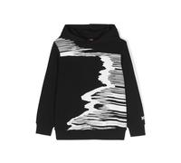 Missoni Kids Boys Branded zigzag-edge cotton hoodie - Black 8