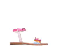 Missoni Kids patterned-knit flat sandals - Pink 30-35