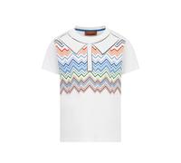 Missoni Kids zig-zag-print crew-neck T-shirt - White 4-8-10