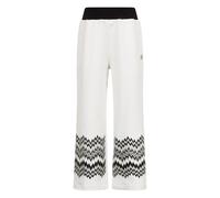 Missoni Kids zigzag-pattern cotton trousers - White 4-8