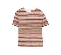 Missoni Kids zigzag-pattern short-sleeved top - Brown 12