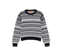 Missoni Kids zigzag-pattern wool-blend sweater - Black 6-8-13
