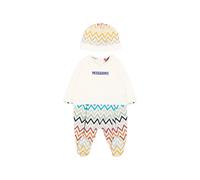 Missoni Kids zigzag-print pajamas set - Neutrals 1 mth