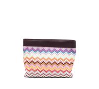 Missoni large Raschel zig zag clutch bag - Purple One Size