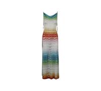 Missoni long cover-up dress in shaded lamé viscose - White 38-40-42-44-46