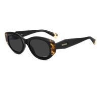 Missoni MIS 0272/S WR7/IR Woman Sunglasses Acetate Black Grey Round Normal