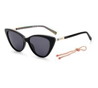 Missoni MMI 0049/S 807/IR Woman Sunglasses Acetate Black Grey Cat Eye Normal