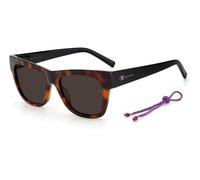 Missoni MMI 0069/S 581/70 Woman Sunglasses Acetate Havana/Black Brown Squared Normal