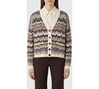 MISSONI Multicolour Zig Zag Wool Blend Cardigan - Size: M - female