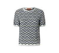 Missoni short-sleeve wool sweater with wave motif - Blue 38-40-44