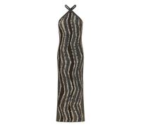 Missoni wave-pattern halterneck maxi dress - Brown 38-40-42