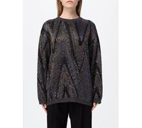 MISSONI Zig-Zag Pattern Crew-Neck Sweater in Viscose and Lurex - Size: M - female