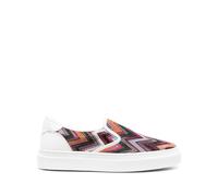 Missoni zigzag-pattern lurex-detail sneakers - White 41