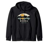 Missoula Montana, MT Vacation Souvenir Zip Hoodie