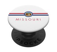 Missouri Flag Bold Patriotic Local Missourian Show Me State PopSockets Adhesive PopGrip
