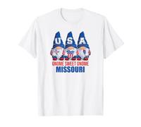 Missouri Gnome Sweet Gnome American Flag Gnomes T-Shirt