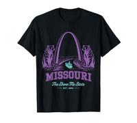 Missouri Show Me State Retro Vintage Bears Gateway Arch T-Shirt