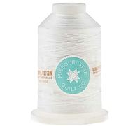 Missouri Star Cotton Sewing Thread - 3000yd Large Spool Double Mercerized Cotton Thread 50wt - Heavy Duty All Purpose Quilting Thread, Ivory