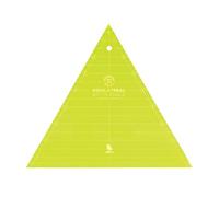 MISSOURI STAR QUILT Quilting Template Triangle | 8 Inch Acrylic 60 Degree Triangle Ruler for Charm Packs, Layer Cakes, Fabric Strips | Triangle Quilt Template for Cutting & Sewing, Green, (NOT5429)