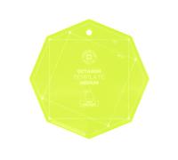 Missouri Star Quilt Template Octagon, 7'' | Acrylic Quilting Ruler Stencil for use with Precut Fabric Squares | Essential Quilt Supplies for Cutting Patterns and Patchwork, Green