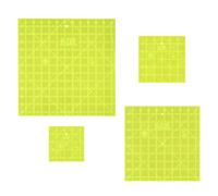 Missouri Star Quilting Square Rulers | Acrylic for Sewing, Measuring and Cutting Fabric Quilt Template with Grid Lines Layer Cakes Charm Pack Quilts 4.5 inch , 6 9.5 12.5 Green