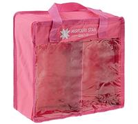 Missouri Star Storage Bag for Precut Fabrics for Quilting | Sewing Box Organizer Holds Fat Quarters, Charm Packs, Layer Cakes | Canvas Carrying Case with Removable Dividers, Small Pink,NOT4569