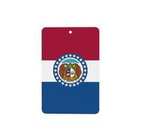 Missouri State Flag Car Air Fresheners Cards - 6 Pieces,Cardstock Scented Decor For Cars,Bedrooms, Closets