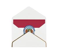 Missouri State Flag Greetings Romantic Card With Envelopes, Send To A Close Friend,Phnom Penh Pearl Paper Greeting Card