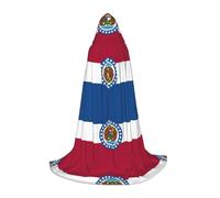 Missouri State Flag Hooded Cape For Teenagers Witch Vampire Cosplay Party Halloween Christmas Printed Long Cloak