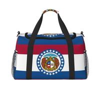 Missouri State Flag It is a hand-held crossbody travel bag with large capacity and multi-functions, a must-have for outdoor travel