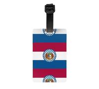 Missouri State Flag Luggage Tags, Stylish, Waterproof and Durable Luggage Identifiers, Ensure Your Travel is Safe and Orderly.