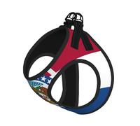 Missouri State Flag Print Dog Harness and Leash Set,Breathable Adjustable Escape Proof Vest for Dogs, Cats