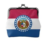 Missouri State Flag Print Versatile Coin Purse Exquisite Mini Wallet Cute Change Pouch for Any Occasion