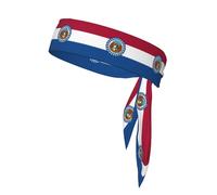 Missouri State Flag Tennis Tie Headband Hair Band Unisex Dry Head Tie Sport Band for Basketball, Running, Tennis