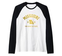 Missouri The Show Me State Vintage Pride Raglan Baseball Tee