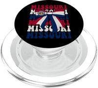 Missouri US State Coquette Bow Flag PopSockets PopGrip for MagSafe