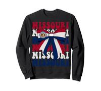Missouri US State Coquette Bow Flag Sweatshirt