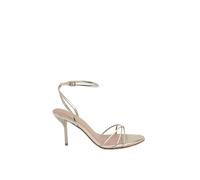 Misspap Faux Leather Strappy High Stiletto Heel Sandals, 3, Gold