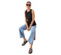 MissPap Studded Double Buckle Sliders, 5, black