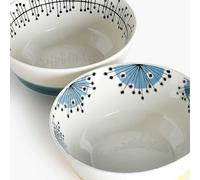 MissPrint Dandelion Set of 2 Fine China Cereal Bowls Yellow