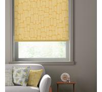 MissPrint Little Trees Yellow-Roller Blind