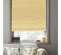 Missprint Little Trees Yellow Roman Blind