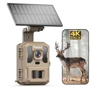 Misstech 4K UHD Solar Trail Camera, Clear Night Vision for Garden Animals