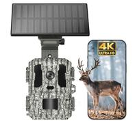Misstech 4K UHD Solar Trail Camera, Clear Night Vision for Garden Animals