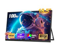 Missun Portable Monitor 18.5 inch FHD 1920x1080 Mobile Monitor with Integrated Mount USB C Mini HDMI for Laptop PC/Smartphone/Xbox/Switch PS5, VESA Mountable (185B)