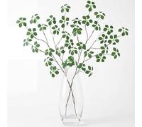 MISSWARM 2PCS Fake Plants Stems, 33.5" Fake Greenery Stems Artificial Plants Stems for Vase Filler Decoration, Faux Bendable Branches with Leaf for Centerpieces Decor