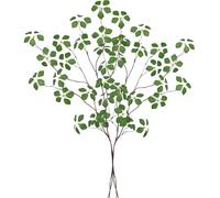 MISSWARM 4PCS Faux Eucalyptus Stems with Leaf, 33.5" Fake Greenery Stems Artificial Plants Stems for Vase Filler Decoration, Faux Bendable Branches for Centerpieces Decor